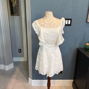 Elegant White Lace Romper